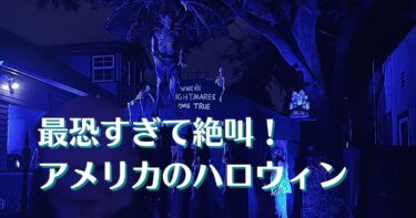 アメリカのハロウィンで体験した一般宅の絶叫のお化け屋敷