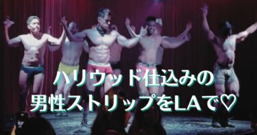 ハリウッドの男性ストリップショーを見てきたわよ